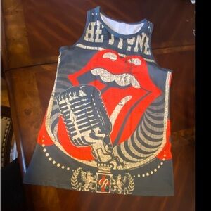Graphic Red & Navy Women’s Tank Top